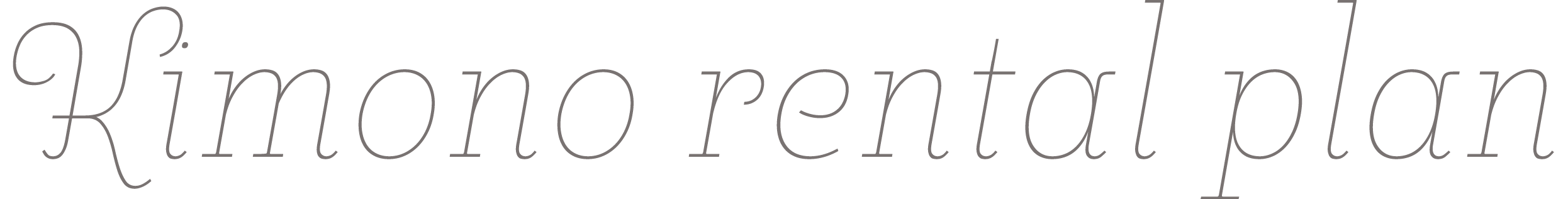 kimono rental plan