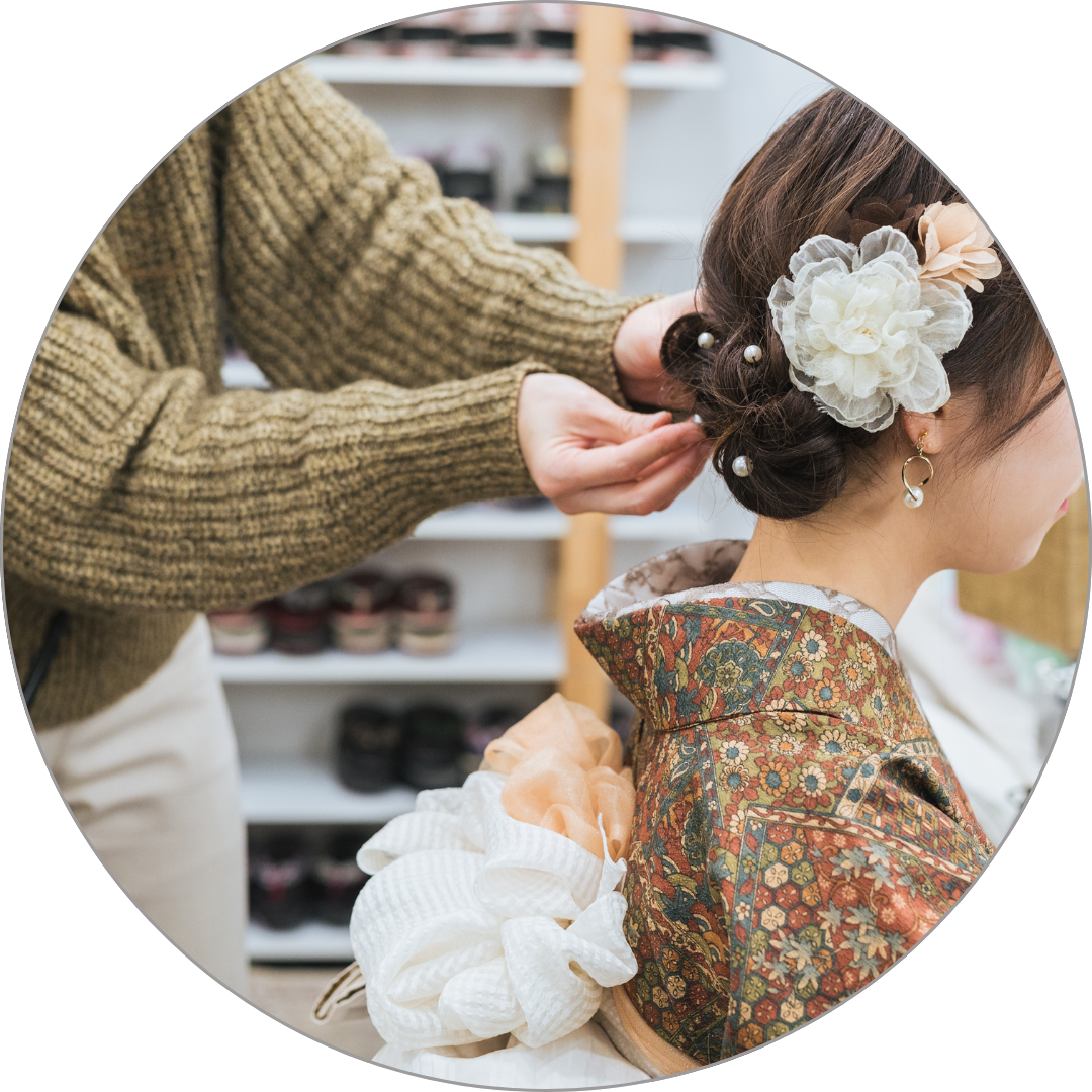 ヘアセットもプランに込み込み！